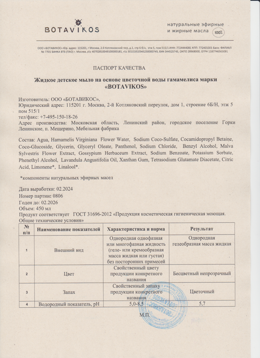 Паспорт №022024